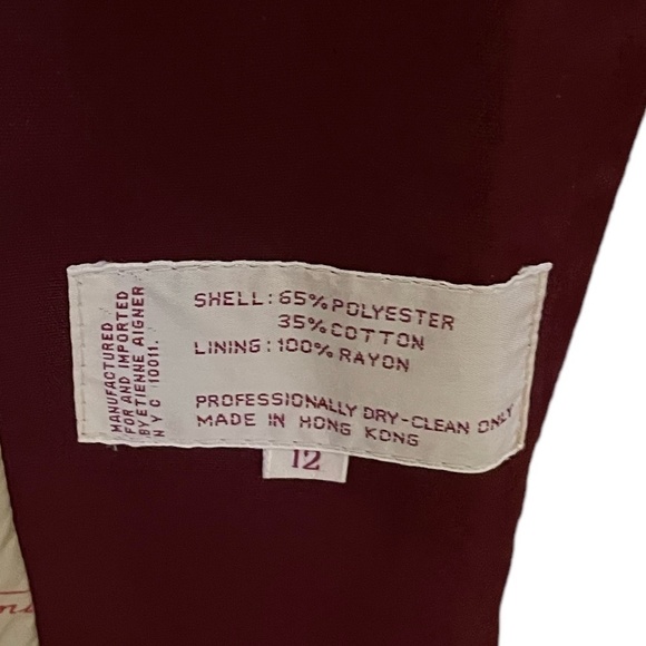 vintage Aigner trench coat, 1980s classic, size 12 - Picture 7 of 10